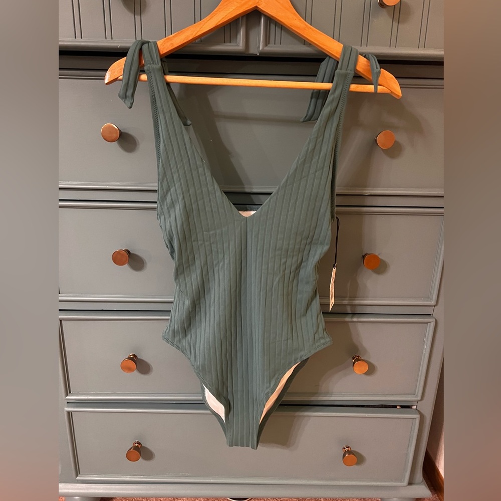 Jade Green One Piece Bathing Suit